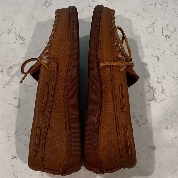 MINNETONKA Genuine Moose Leather Loafers Size 9 - Picture 5 of 12